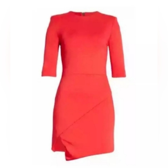 Alice + Olivia Nova Asymmetrical Mini Dress Size 6 - Picture 10 of 16